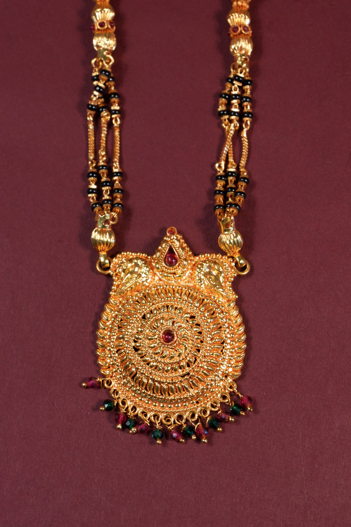 BLACK BEADS DESIGNER MANGALSUTRA