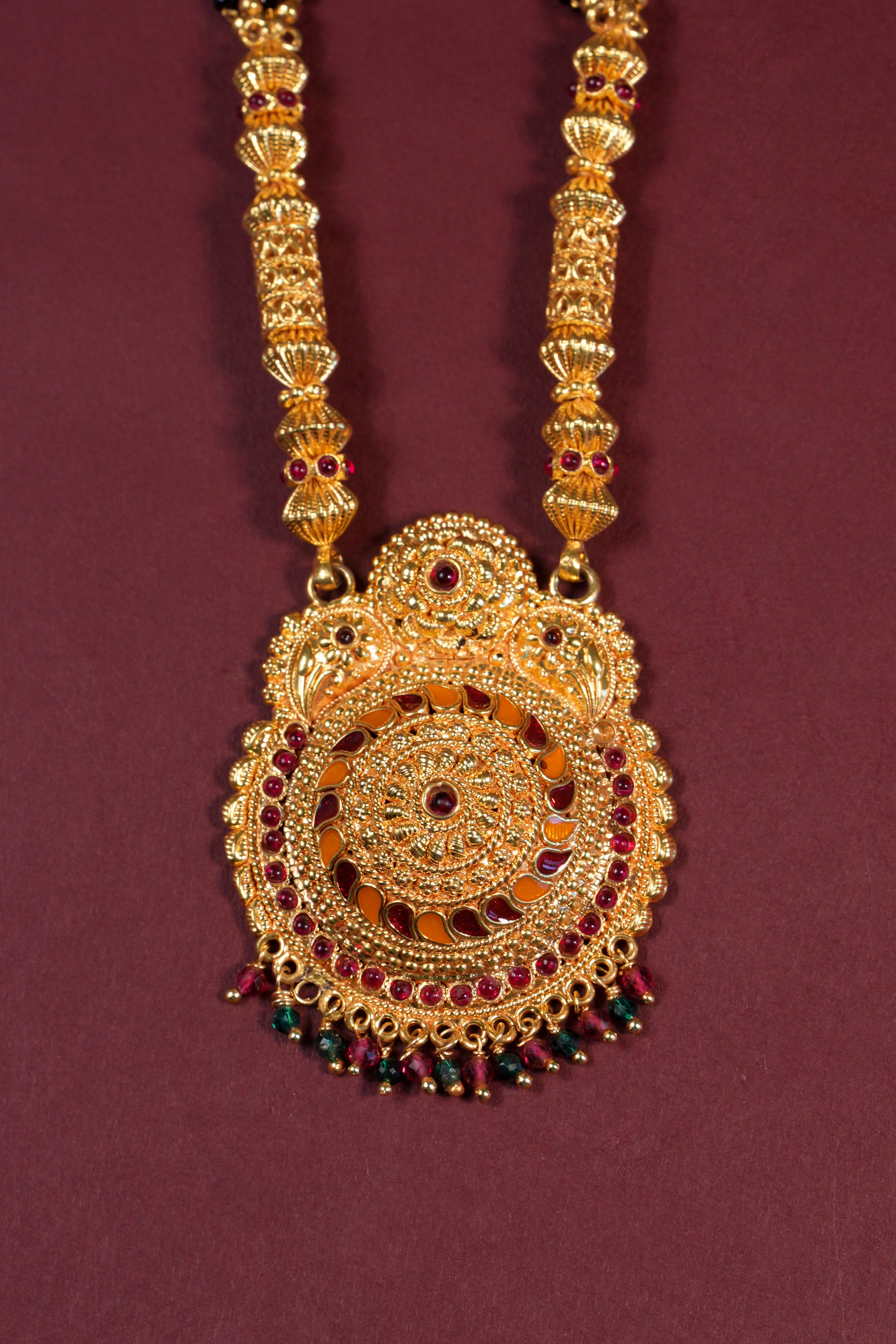 SPARKLING FLORAL MATTE MANGALSUTRA