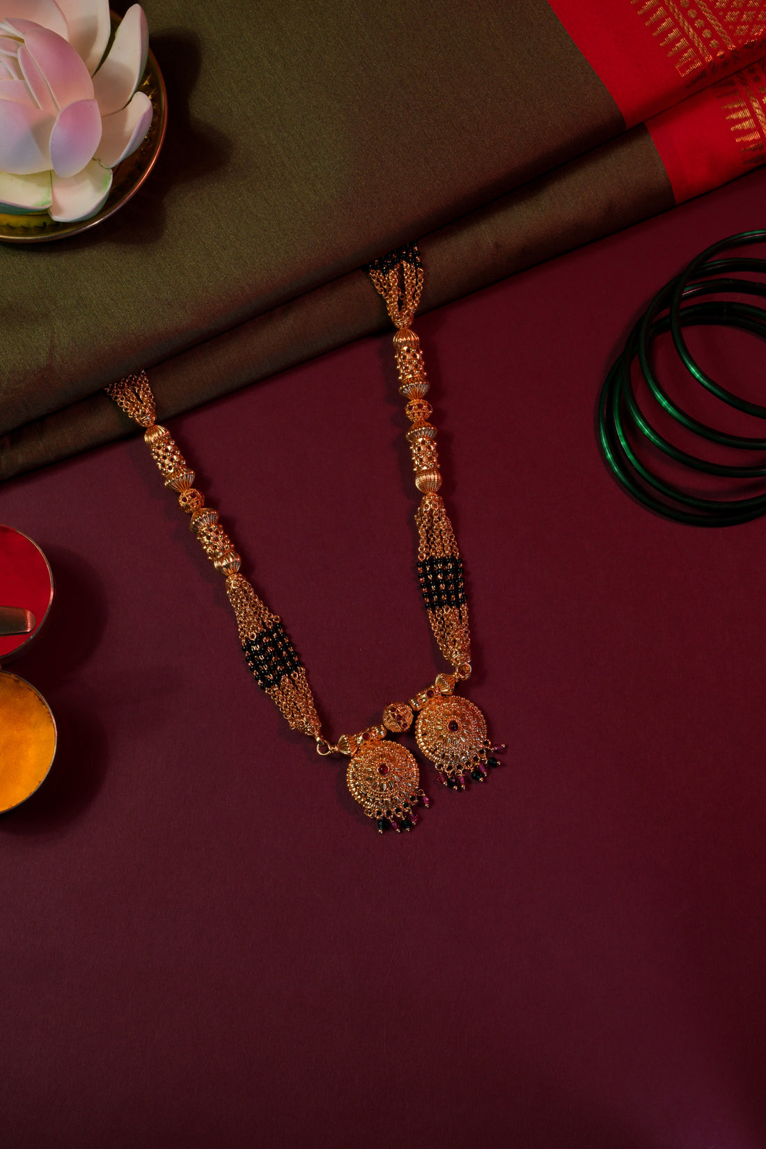 Palatial Layered Floral Mangalsutra